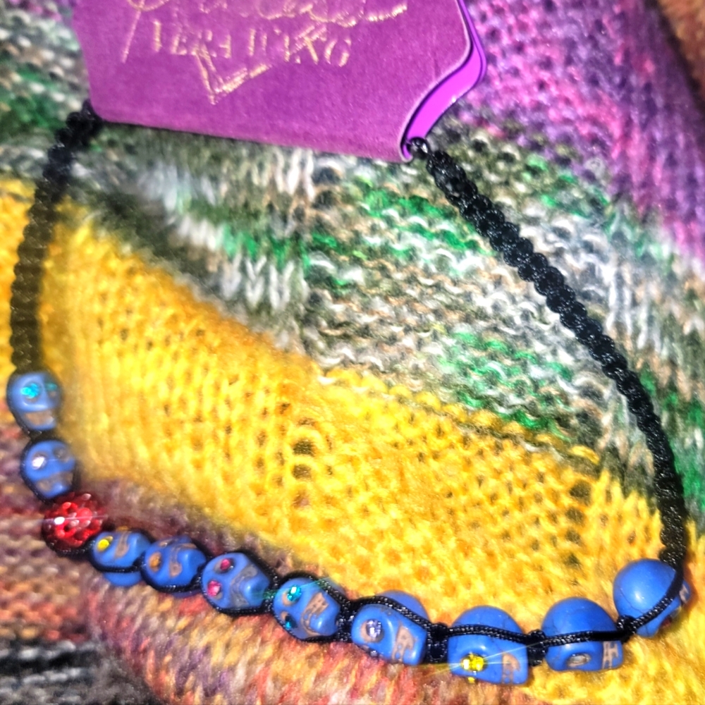 Day of the dead-ish necklace